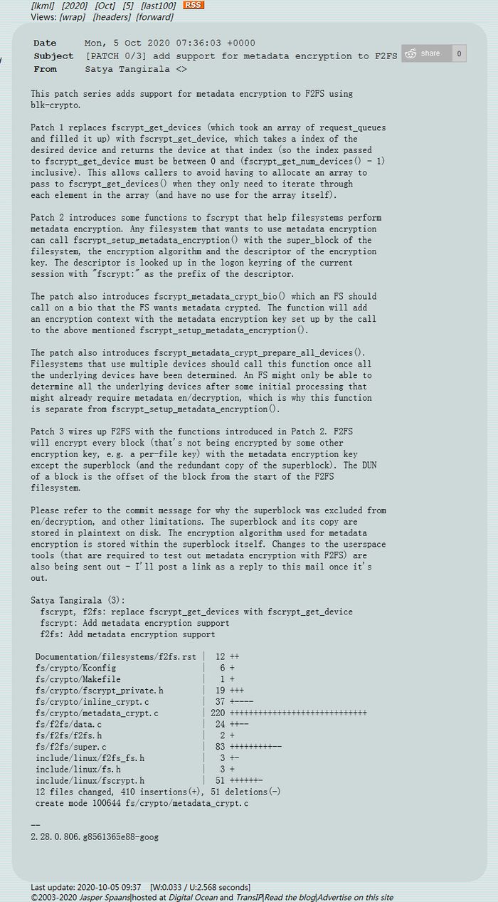 Screenshot_2020-10-07 LKML Satya Tangirala [PATCH 0 3] add support for metadata encryption to F2FS.jpg