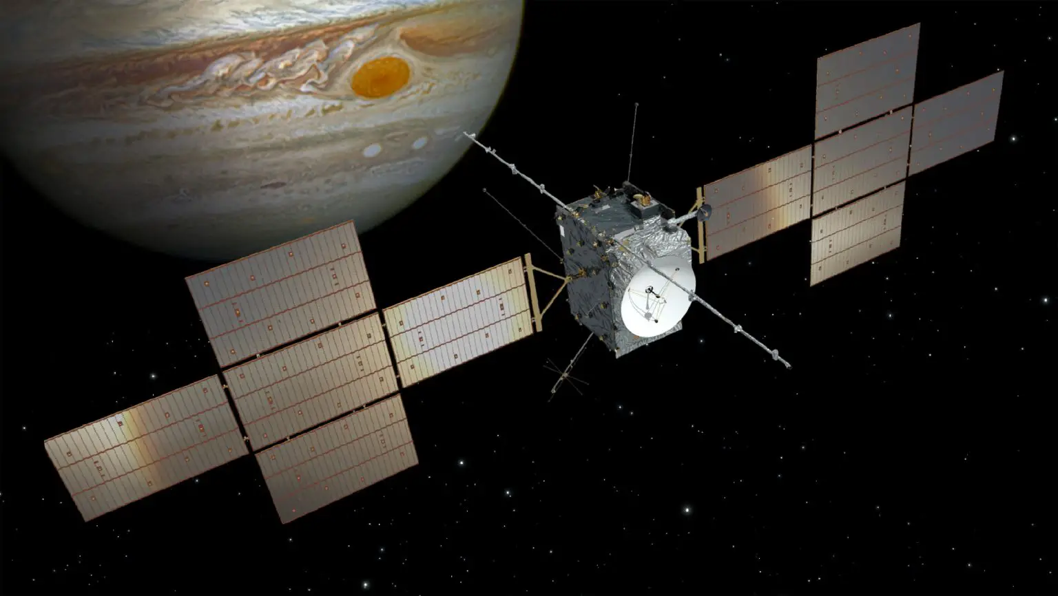 Illustration-of-JUICE-Spacecraft-at-Jupiter-1536x866.webp