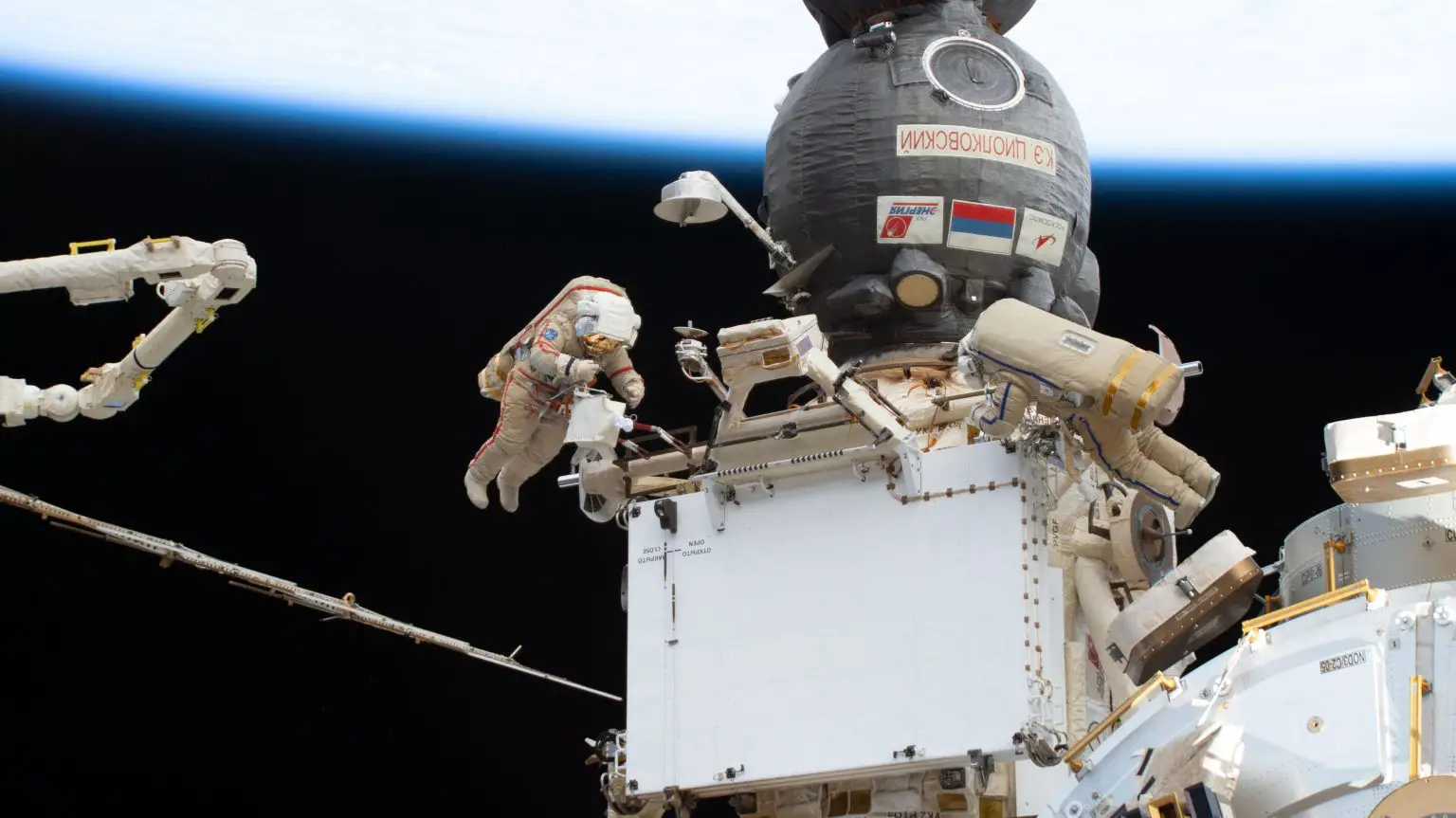 Cosmonauts-Sergey-Prokopyev-and-Dmitri-Petelin-During-Spacewalk-1536x863.webp