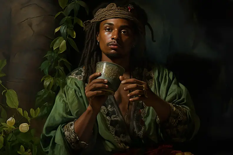 Archaic-Caribbean-Man-Drinking-Wine.webp