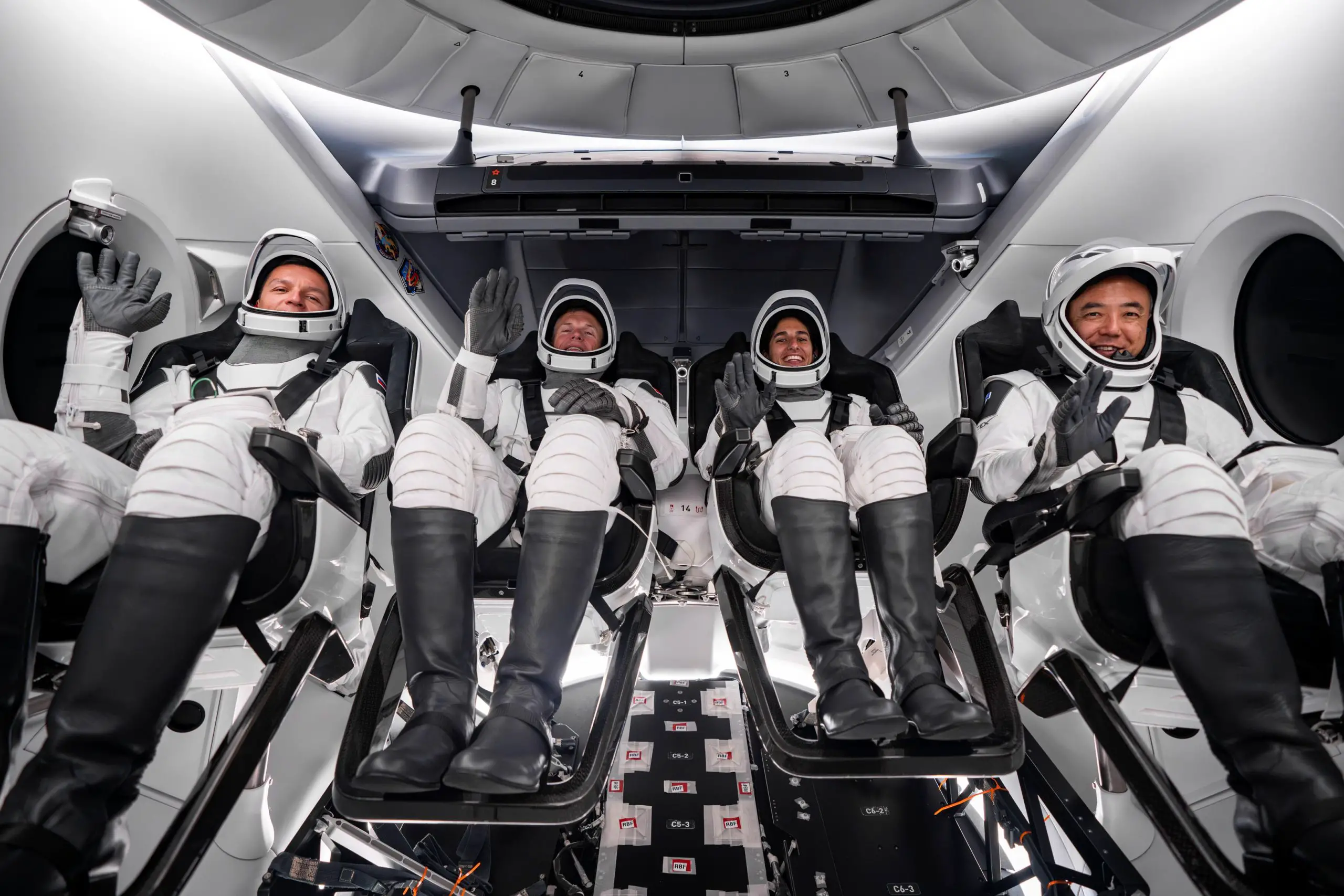 NASA-SpaceX-Crew-7-Members-in-Dragon-Endurance-Spacecraft-scaled.webp
