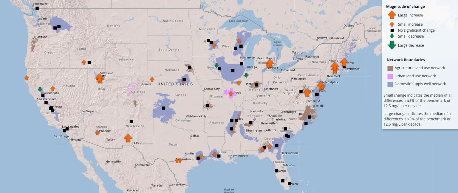 USGS-Decadal-Change-in-Groundwater-Quality-Program-Map-1536x647.webp