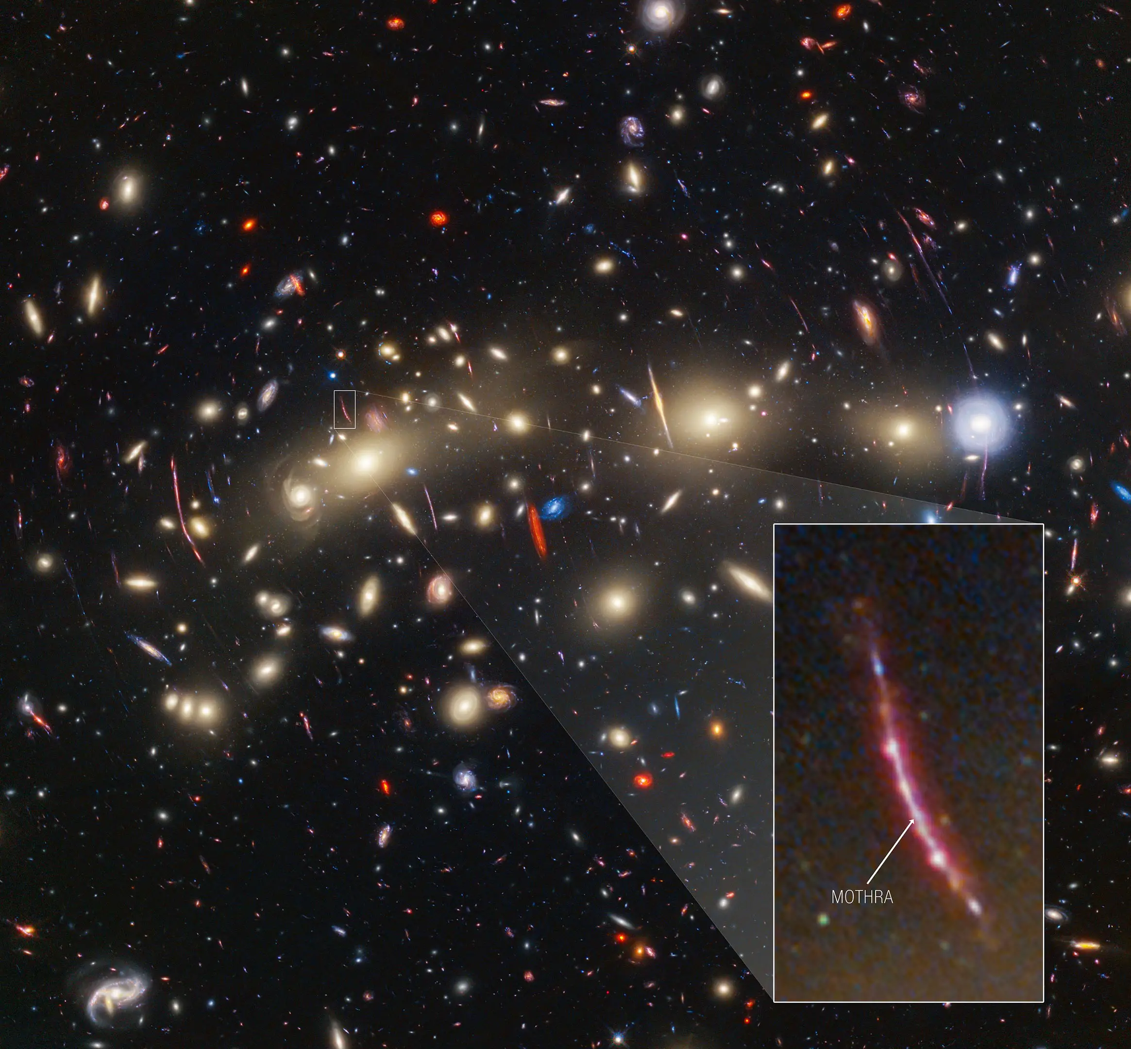 MACS-0416-Mothra-Pullout-Hubble-ACS-and-WFC3-Webb-NIRCam-Image.webp