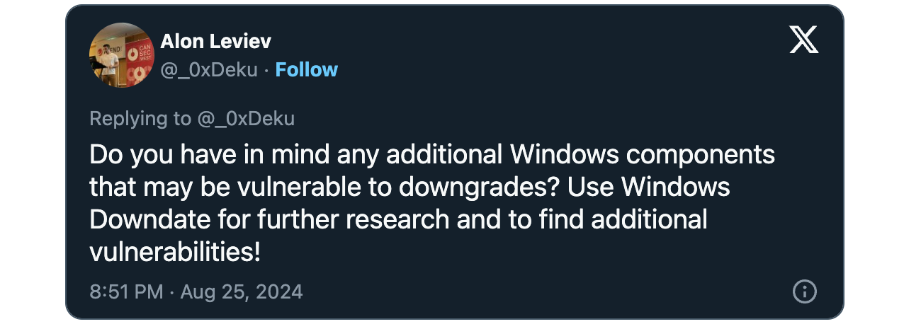 Leviev-Windows-Downdate-tweet.webp