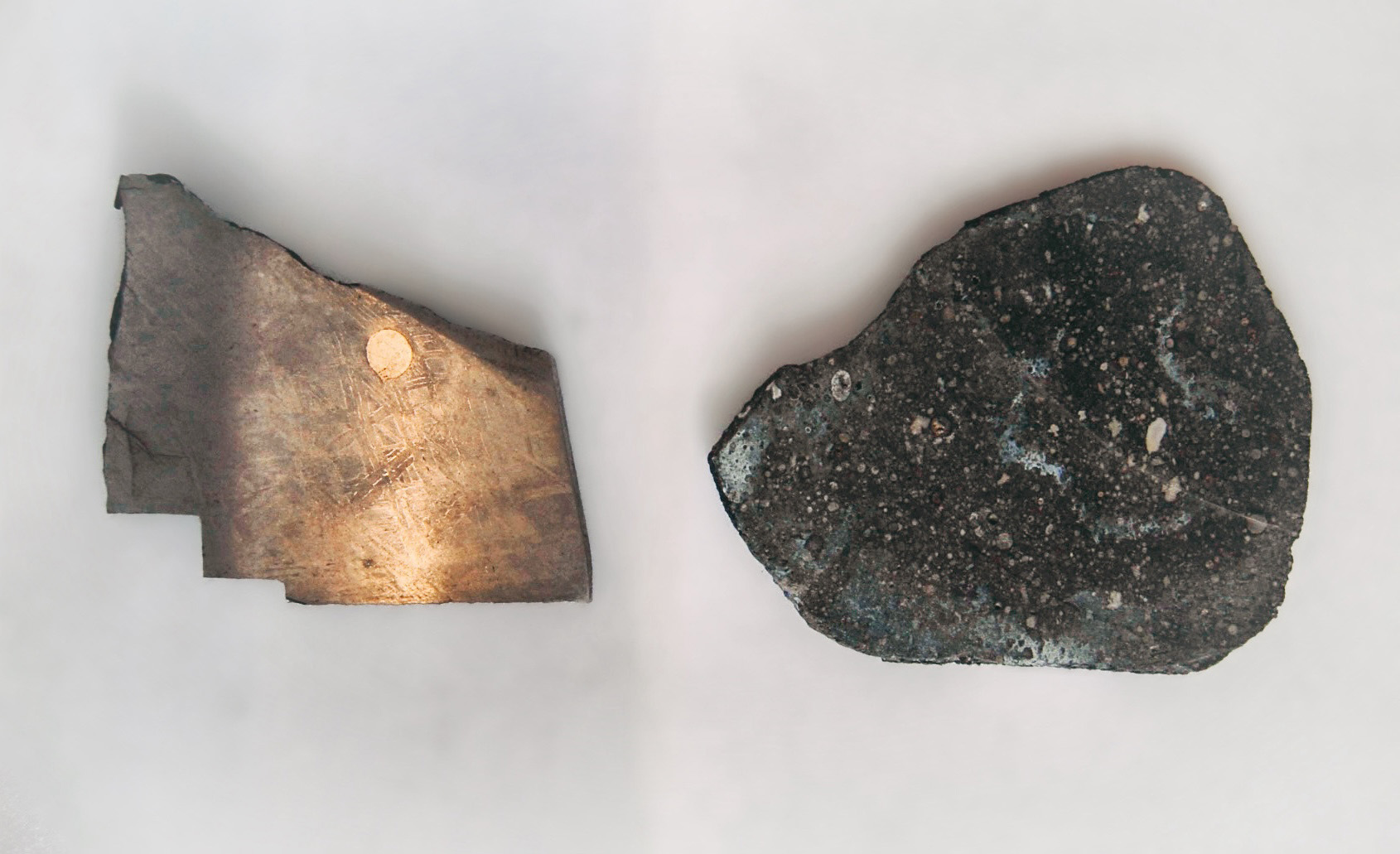 Iron-Meteorite-From-the-Core-of-a-Melted-Planetesimal-and-a-Chondrite-Meteorite-Flat.jpg