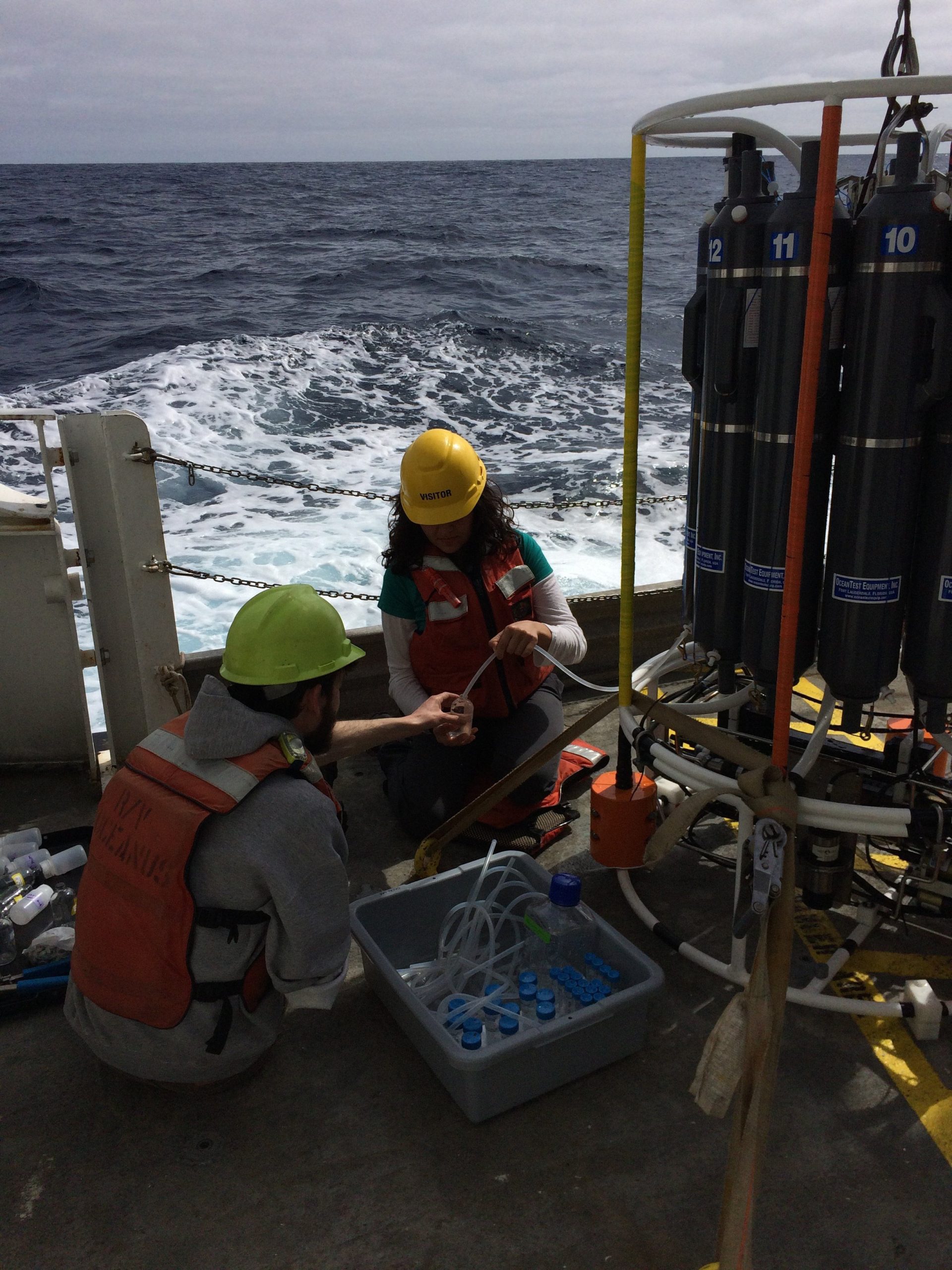 Researchers-From-Dekas-Geomicrobiology-Laboratory-Drain-Freshly-Collected-Seawater-scaled.jpg