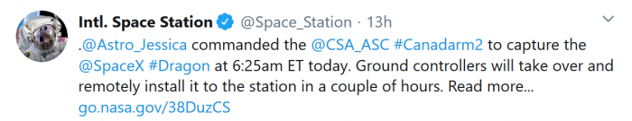 Screenshot_2020-03-10 Intl Space Station on Twitter Astro_Jessica commanded the CSA_ASC #Canadarm2 to capture the SpaceX #D[...].png