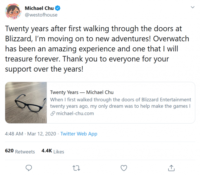 Screenshot_2020-03-12 Michael Chu on Twitter Twenty years after first walking through the doors at Blizzard, I’m moving on [...].png