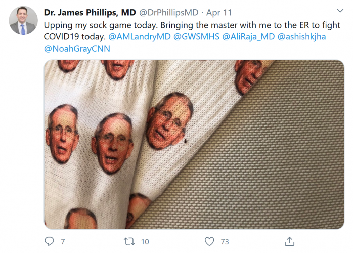 Screenshot_2020-04-16 (1) Dr James Phillips, MD on Twitter Upping my sock game today Bringing the master with me to the ER [...].png