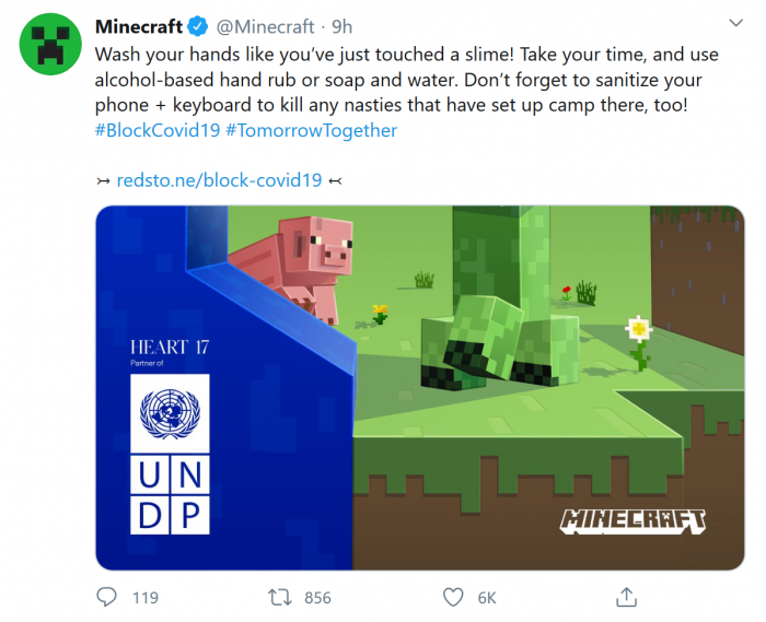 Screenshot_2020-04-22 (1) Minecraft on Twitter Wash your hands like you’ve just touched a slime Take your time, and use alc[...].png