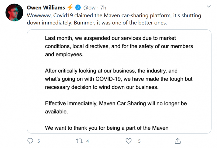Screenshot_2020-04-22 (1) Owen Williams ⚡ on Twitter Wowwww, Covid19 claimed the Maven car-sharing platform, it's shutting [...].png