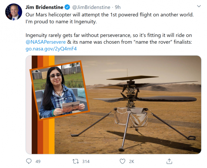 Screenshot_2020-04-30 (1) Jim Bridenstine on Twitter Our Mars helicopter will attempt the 1st powered flight on another wor[...].png