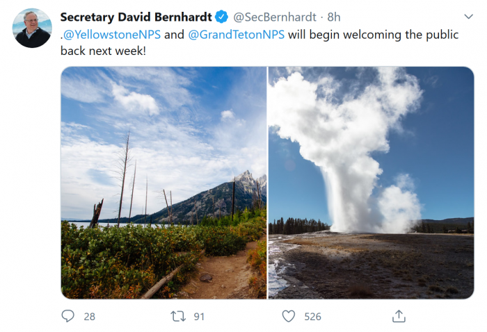 Screenshot_2020-05-14 Secretary David Bernhardt on Twitter YellowstoneNPS and GrandTetonNPS will begin welcoming the public[...].png