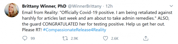 Screenshot_2020-07-21 Brittany Winner, PhD on Twitter Email from Reality Officially Covid-19 positive I am being retaliated[...].png
