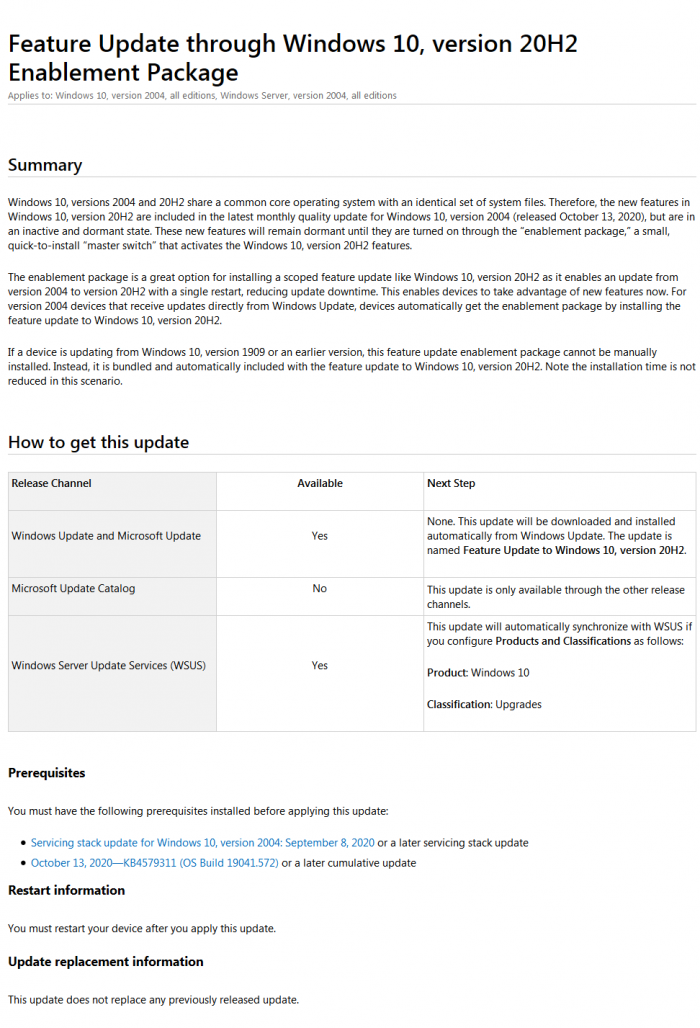 Screenshot_2020-10-28 Feature Update through Windows 10, version 20H2 Enablement Package - Describes an update to Windows 1[...].png