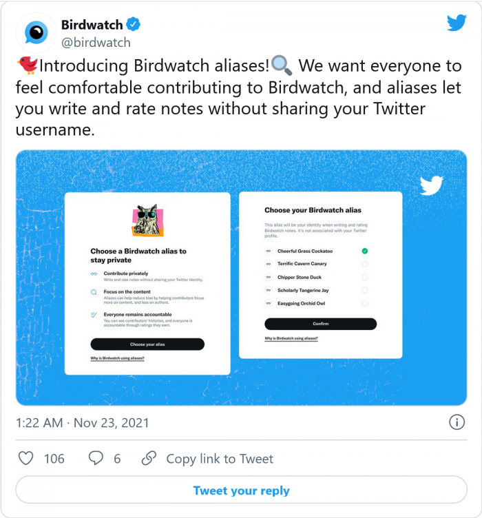 Screenshot_2021-11-23 Twitter introduces aliases for contributors to its Birdwatch moderation program.png