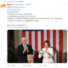 FB、Twitter拒绝删除佩洛西撕毁国情咨文讲稿副本的剪辑视频