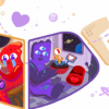 Google用一对可爱的外星人谷歌涂鸦庆祝情人节