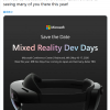 [图]微软敲定5月16-17日召开Mixed Reality开发者大会