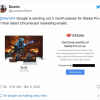 谷歌宣布为新Chromcast买家赠送三个月的Stadia Pro订阅服务