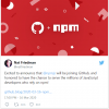 GitHub宣布收购npm 接管整个JavaScript生态系统