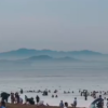 秦皇岛出现海市蜃楼：海面惊现绵延群山