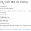 [图]Windows 10 Version 1903将于12月8日停止支持