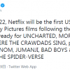 索尼影业与Netflix签订新合作 2022起紧随院线上架大量影片