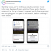 Facebook将确保用户在分享前已阅读相关文章