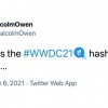 苹果在Twitter再度上线新的WWDC“hashflag”定制图标