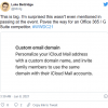 iCloud+将允许邮件用户个性化他们的电子邮件域名