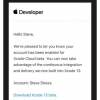 苹果开启Xcode Cloud公测 开发者已收到邀请邮件通知