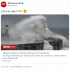 BBC摄影师在海堤旁拍到“海神”面容 网友纷纷吐槽PS味太冲