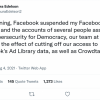 美学者研究Facebook上的政治广告被封号
