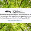 苹果宣布在美国为Apple Pay交易向国家公园基金会捐款