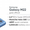 官网自曝Galaxy M22规格：90Hz高刷屏 48MP主摄 5000mAh电池