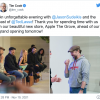 苹果洛杉矶格罗夫Apple Store开业 《足球教练》演员集体现身迎客