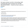 GAO透露微软为何反对将100亿美元NSA合同交给亚马逊AWS