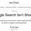 《纽约客》：Google不给你看的东西