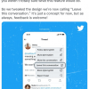 Twitter推出“Unmention”功能 避免用户在会话线程中被提及