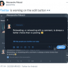 Twitter正在内测的推文“编辑”按钮工作方式已被曝光
