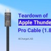 贵在哪？ChargerLAB分享苹果原装1.8米雷雳4 Pro连接线拆解视频