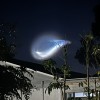SpaceX的火箭发射让一只“太空水母”在佛罗里达上空翱翔