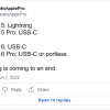 泄密者称iPhone 15 Pro将开始按照欧盟要求采用换用USB-C接口