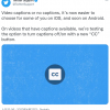 Twitter正式向Android/iOS用户推送隐藏的视频字幕开关
