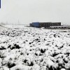 青海天峻县三伏天出现七月飞雪奇景：积雪厚度达3cm