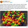 美国一起新诉讼指控称Skittles“不适合人类食用”