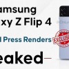 三星Galaxy Z Flip4折叠屏新机四色官方渲染图曝光