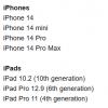 新分销商消息曝光：iPhone 14仍有mini型号？第10代iPad将配10.2吋屏幕？