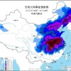 本轮冷空气强度堪比冬季 降温图蓝得发紫连成一片